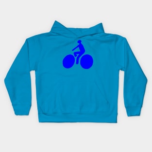 Blue bicycle Kids Hoodie